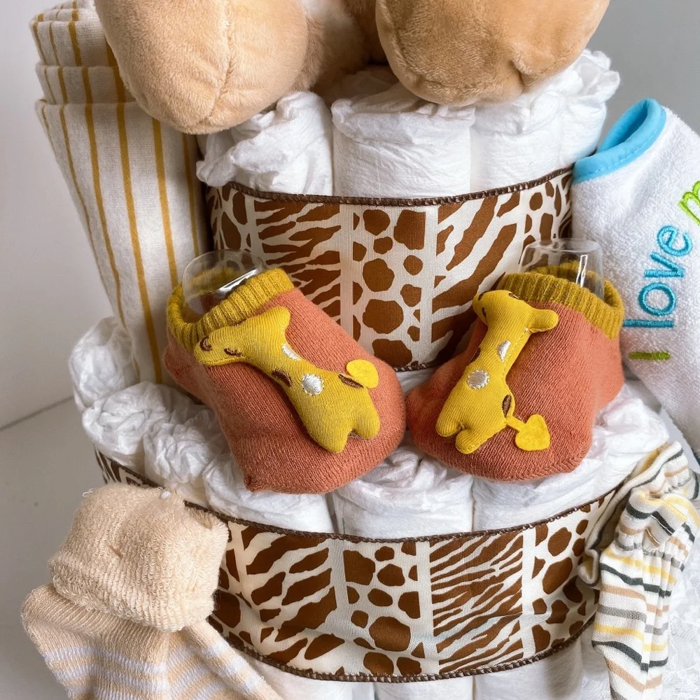 Giraffe Diaper Cake